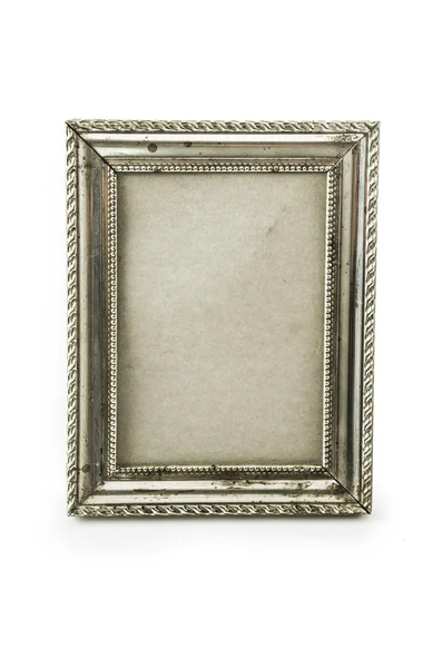 Old metallic photo frame — Stock Photo, Image