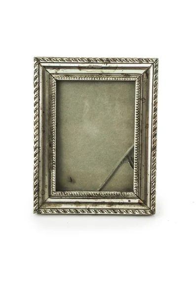Old metallic photo frame — Stock Photo, Image