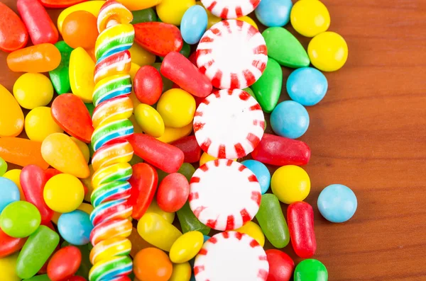 Bonbons bonbons caramel texture colorée — Photo