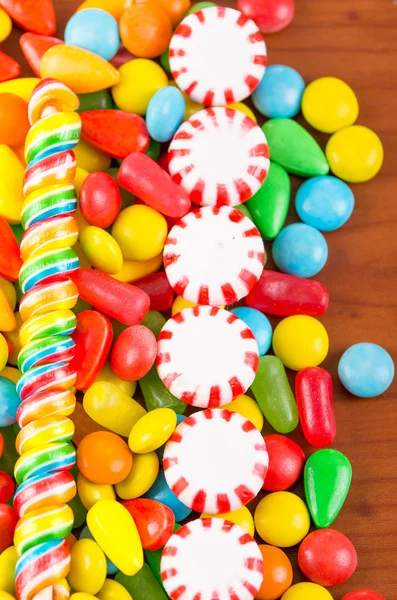 お菓子お菓子キャラメルのカラフルなテクスチャ — ストック写真