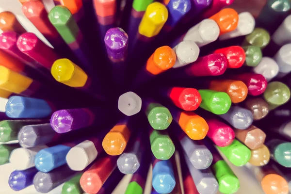 Assortment of color pencils close up — Stock Photo, Image