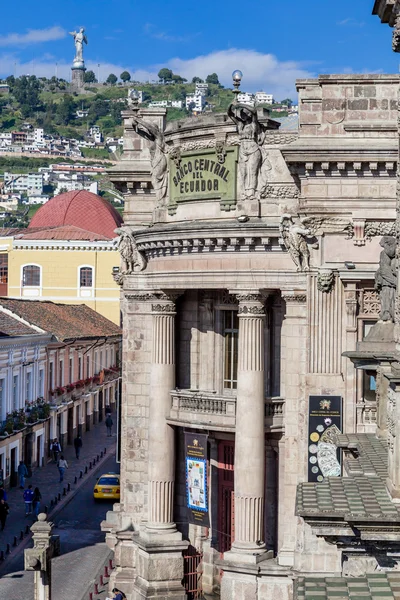 Vecchia banca centrale a Quito Ecuador Sud America — Foto Stock