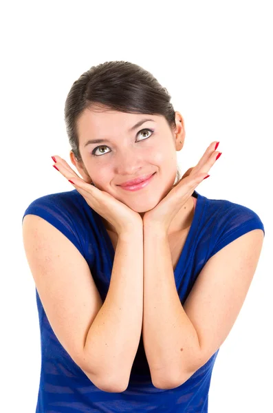 Beautiful young brunette latin girl posing — Stock Photo, Image