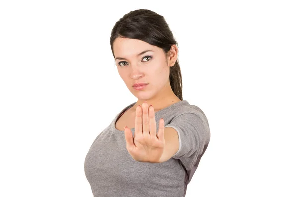 Beautiful young brunette sweet girl posing — Stock Photo, Image