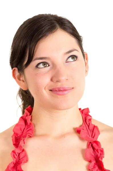 Beautiful young woman expressing joy — Stock Photo, Image