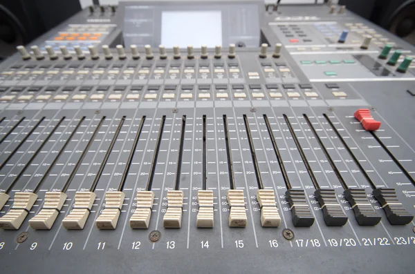 Professional studio mixing console — Stock Photo, Image