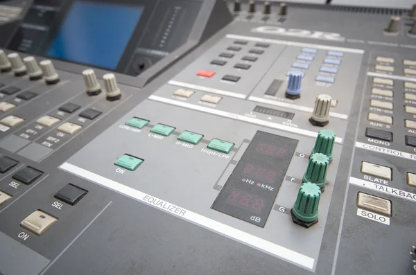Professional studio mixing console — Stock Photo, Image