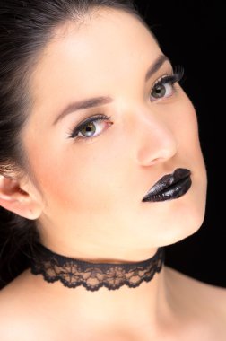 Genç Gotik güzel kadın