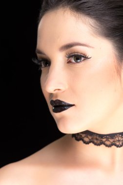 Genç Gotik güzel kadın