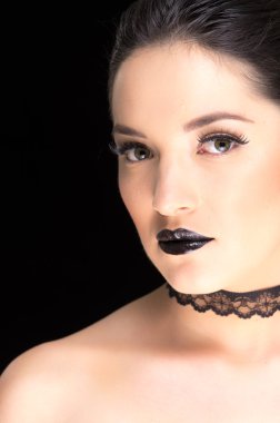 Genç Gotik güzel kadın