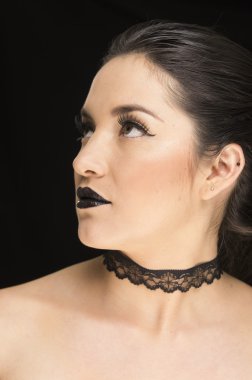 Genç Gotik güzel kadın