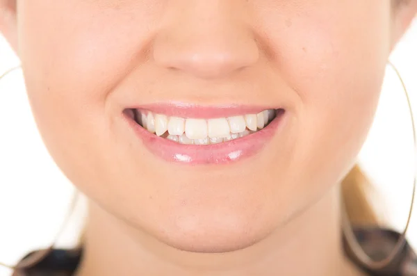 아름 다운 여자의 미소 — 스톡 사진