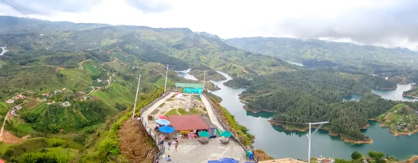 Guatape Antioquia, 콜롬비아에서의 항공 보기 — 스톡 사진