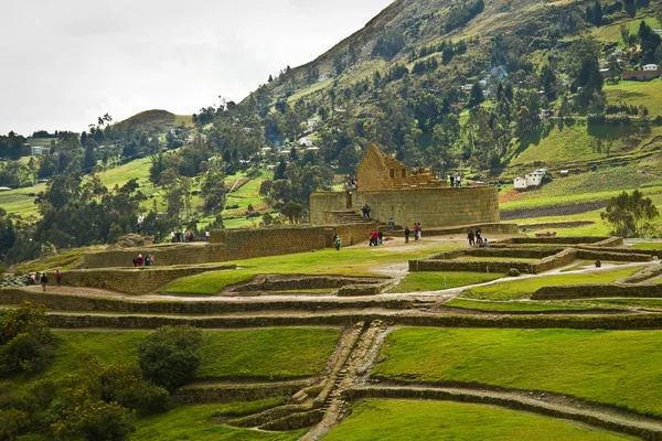 Ingapirca önemli Inca harabelerde Ekvador — Stok fotoğraf