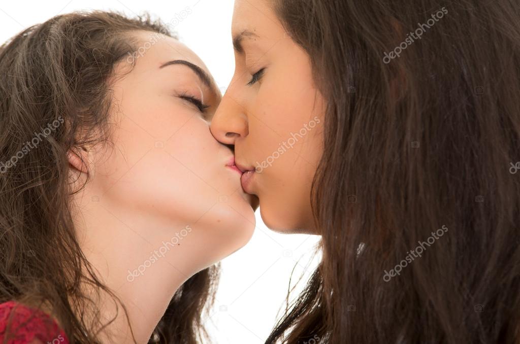 Lesbians Kissing Rubbing