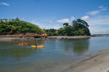 Mompiche beach ve Portete Adası: Esmeraldas, Ecuador Kayak turist