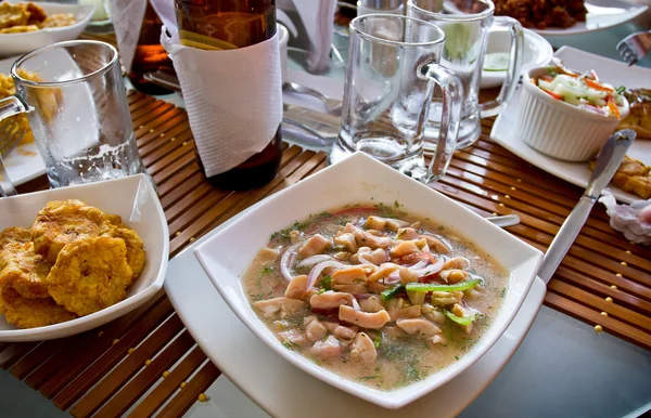 Canchalagua ceviche, typisch gerecht van de Galapagos-eilanden — Stockfoto