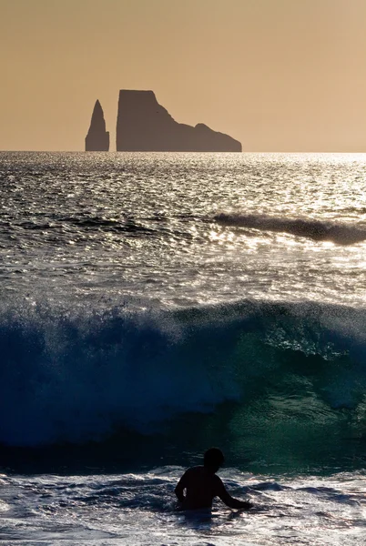 Kicker Rock Island, Galapágy — Stock fotografie