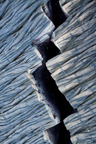 Closeup shot of lava formations in Santiago Island, Galapagos — Stock Photo, Image