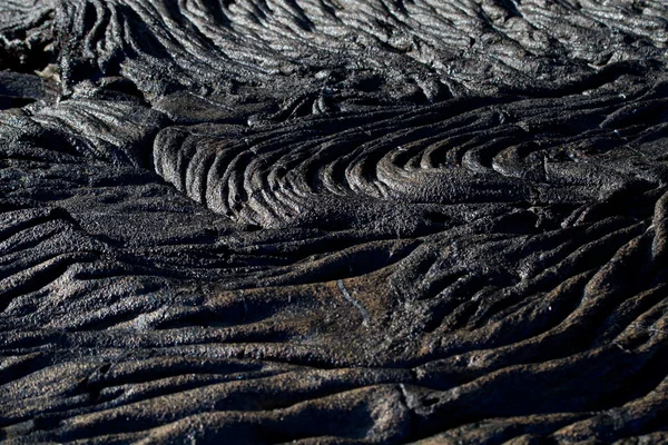 Primer plano de formaciones de lava en Isla Santiago, Galápagos — Foto de Stock