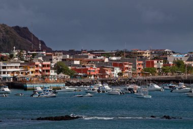 San Cristobal Adası Galapagos pitoresk coastland