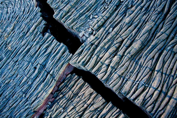 Closeup shot of lava formations in Santiago Island, Galapagos — Stock Photo, Image