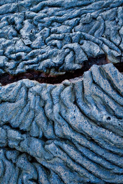 Primer plano de formaciones de lava en Isla Santiago, Galápagos — Foto de Stock