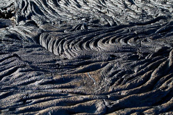 Primer plano de formaciones de lava en Isla Santiago, Galápagos — Foto de Stock