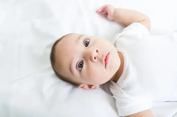 Closeup portrait of sweet baby boy — Stock Photo, Image