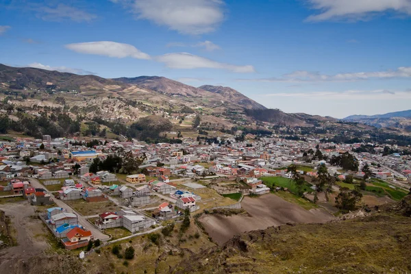 Hermoso pueblo andino en la provincia de Canar, Ecuador — Foto de Stock