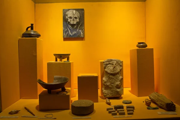Utställning från arkeologiska museet i Manabi, Ecuador — Stockfoto