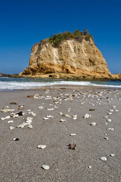 Krásná paradisiac krajina ostrůvek u pláže Machalilla národní Park, Ekvádor — Stock fotografie