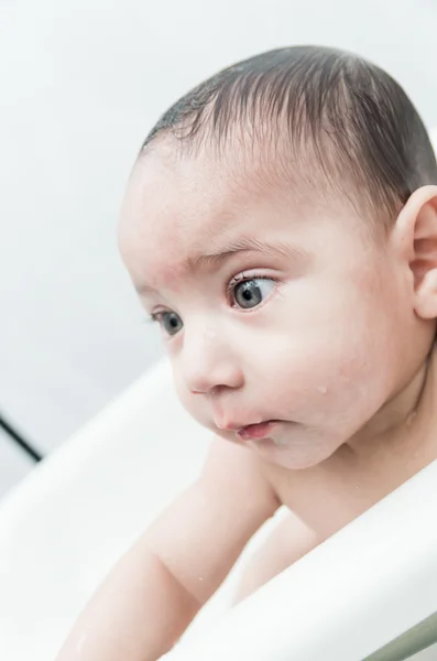 Cute baby boy in the bathtub — Stock Photo, Image