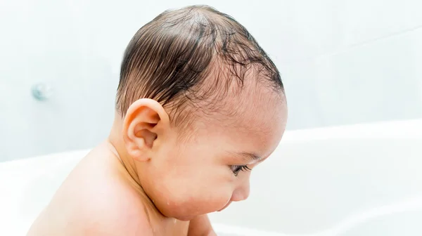 Cute baby boy in the bathtub — Stock Photo, Image