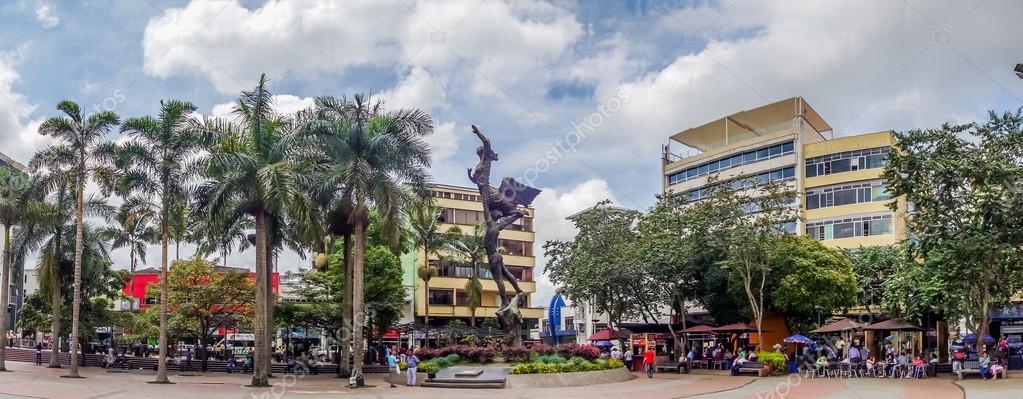 Important city landmark located in the main square Plaza Bolivar of Armenia,  Colombia – Stock Editorial Photo © pxhidalgo #75357305