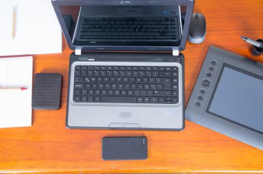 Desk and digital devices
