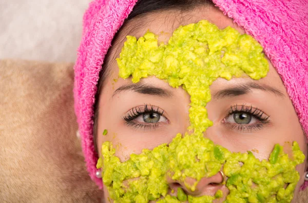 Closeup woman facial treatment spa — Stock Photo, Image