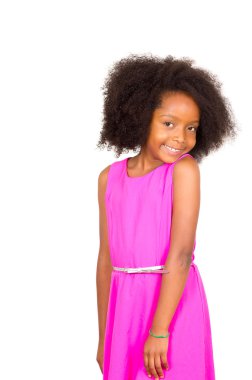 Black young girl posing