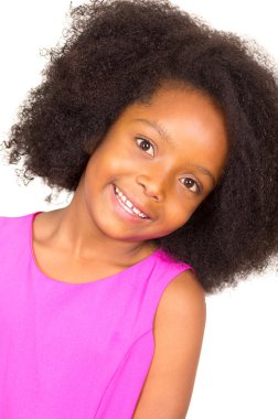 Black young girl posing