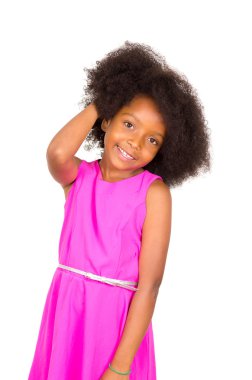 Black young girl posing
