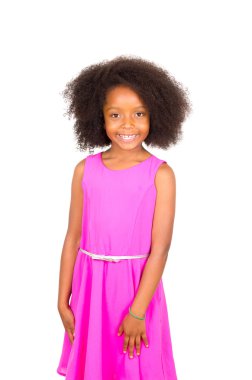 Black young girl posing