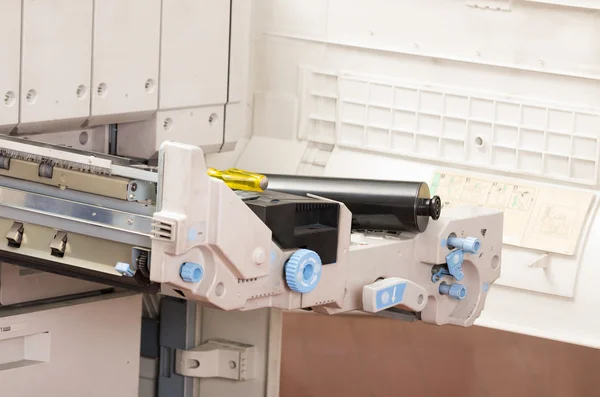 Close-up máquina fotocopiadora tiro — Fotografia de Stock
