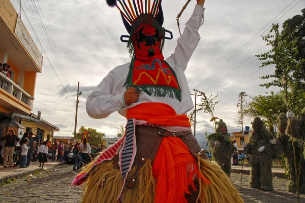 Празднование Инти Райми в Алангаси, Эквадор — стоковое фото