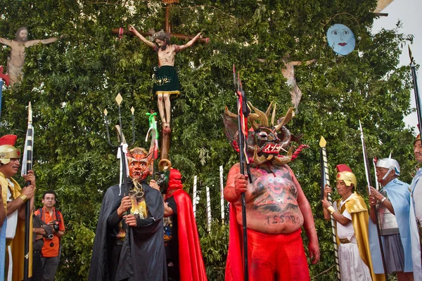 Holy week celebation in Alangasi, Ecuador — Stock Photo, Image