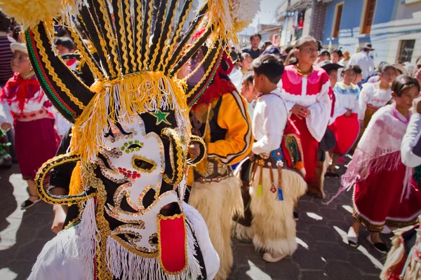 Inti Raymi ünnep Cayambe, Ecuador — Stock Fotó