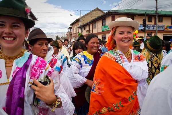 Inti Raymi juhla Cayambe, Ecuador — kuvapankkivalokuva