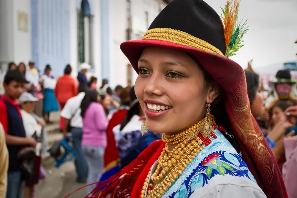 Празднование Инти Райми в Каямбе, Эквадор — стоковое фото