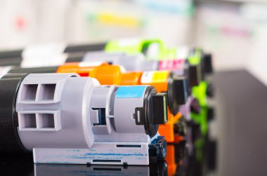 Photocopier printer cartridges clipart