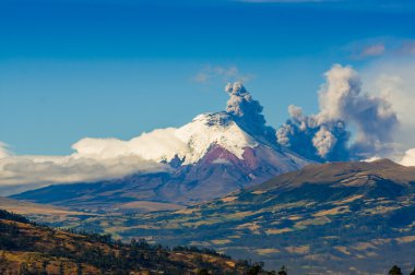 Cotopaxi volkan Erüpsiyonu Ekvador, Güney Amerika