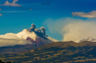 Cotopaxi volkan Erüpsiyonu Ekvador, Güney Amerika